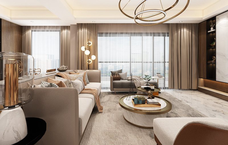 低調(diào)內(nèi)斂的現(xiàn)代輕奢風(fēng)，溫馨之家！