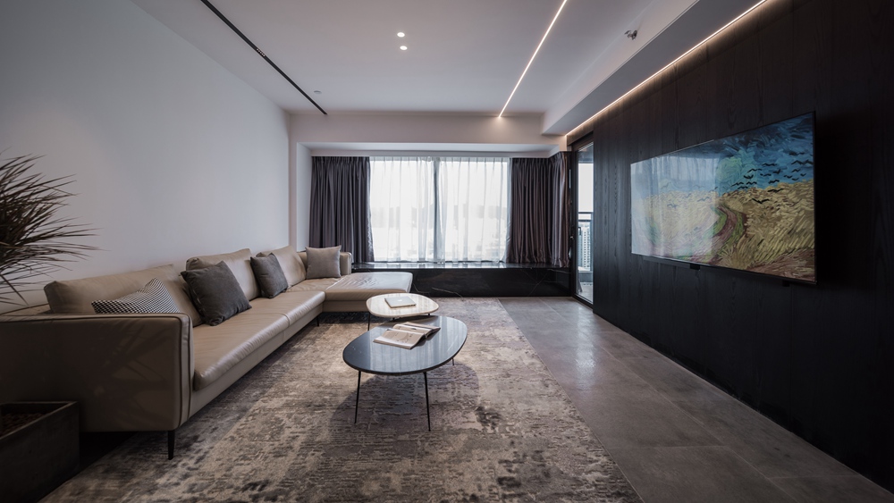 香山美墅125平黑白灰極簡(jiǎn)風(fēng)實(shí)景圖！