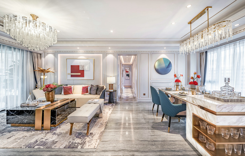 前城濱?；▓@135平現(xiàn)代輕奢