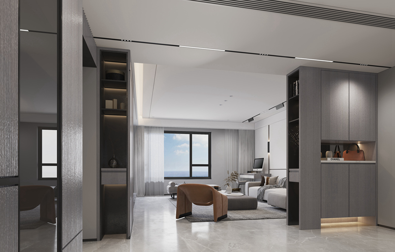 南海玫瑰園150平現(xiàn)代輕奢裝修案例