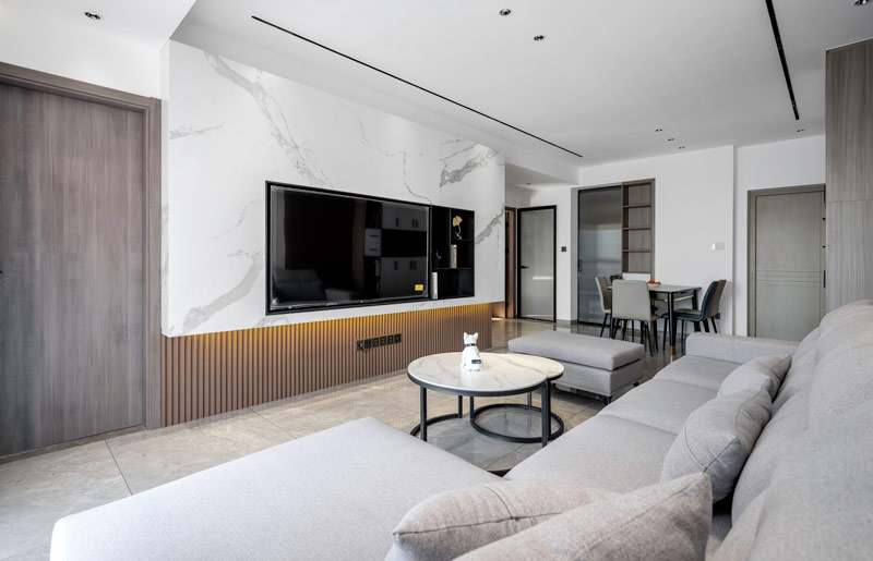 保利悅都89平現(xiàn)代風(fēng)格裝修