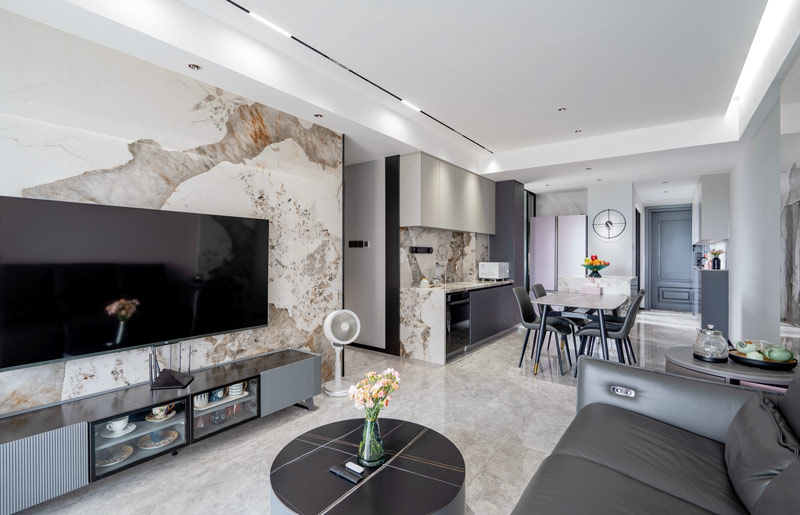 鹿丹名苑 100㎡現(xiàn)代簡約風格裝修