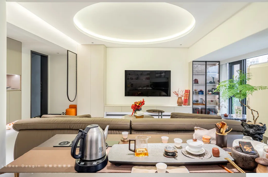 深圳. 中海大山地| 115㎡現(xiàn)代奶油安全下車，誰懂這一刻的含金量啊….